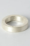 Parts of Four Sistema System Series I Basic modular combination ring 1101-9-MA+DIA 4mm matte sterling silver+0.1 carat diamond slice PPOF30